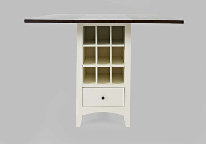Jofran - Asbury Park Storage Counter Drop Leaf Table in white/Autumn - 1806-48 view 1