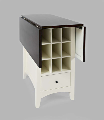 Jofran - Asbury Park Storage Counter Drop Leaf Table in white/Autumn - 1806-48 view 6