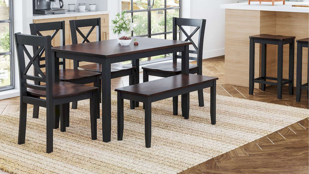Jofran - Asbury Park X Back Chair in Black/Autumn (Set of 2) - 1845-373KD view 6