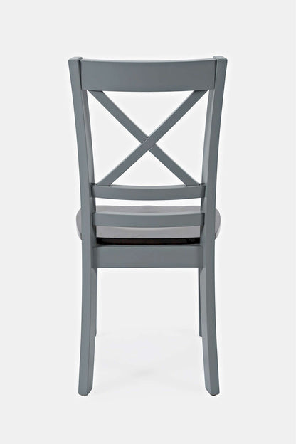 Jofran - Asbury Park X Back Chair in Grey/Autumn (Set of 2) - 1815-373KD view 4