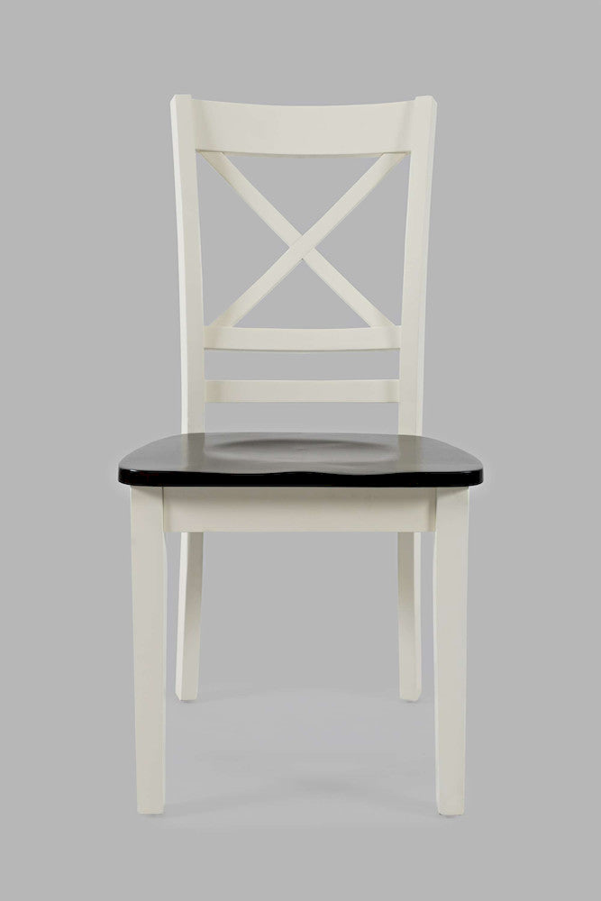 Jofran - Asbury Park X Back Chair in white/Autumn (Set of 2) - 1805-373KD view 1