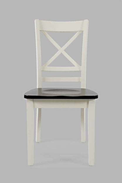 Jofran - Asbury Park X Back Chair in white/Autumn (Set of 2) - 1805-373KD view 1