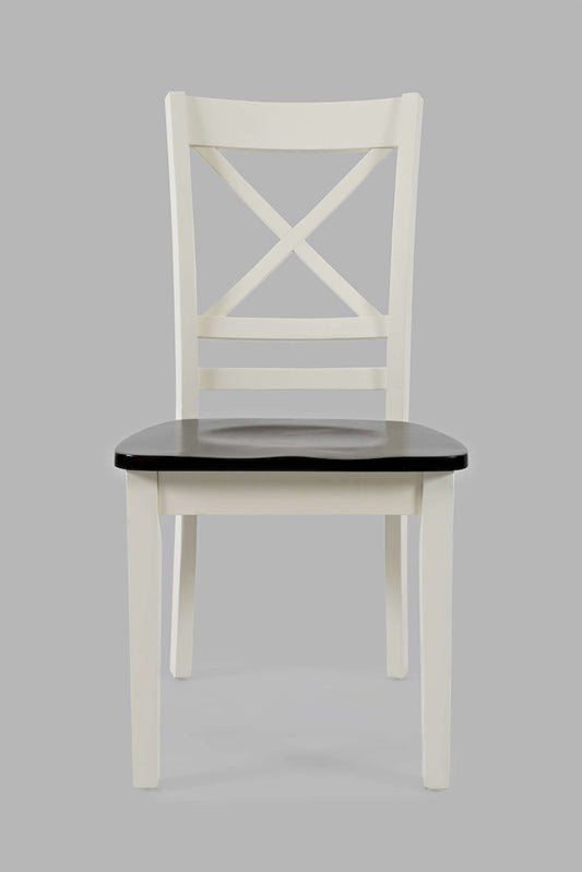 Jofran - Asbury Park X Back Chair in white/Autumn (Set of 2) - 1805-373KD view 1