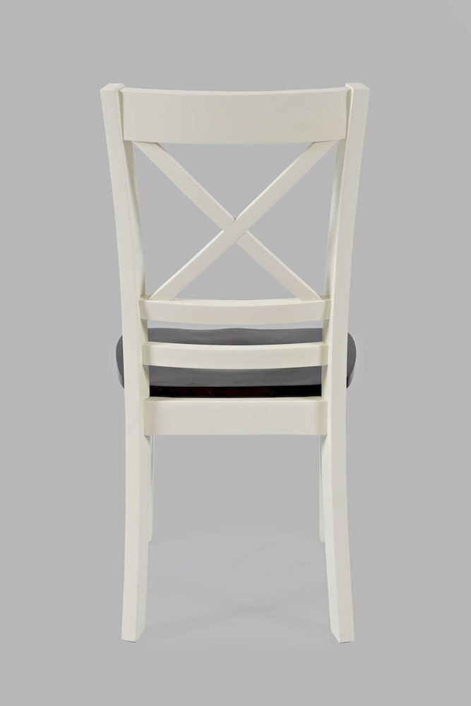 Jofran - Asbury Park X Back Chair in white/Autumn (Set of 2) - 1805-373KD view 4