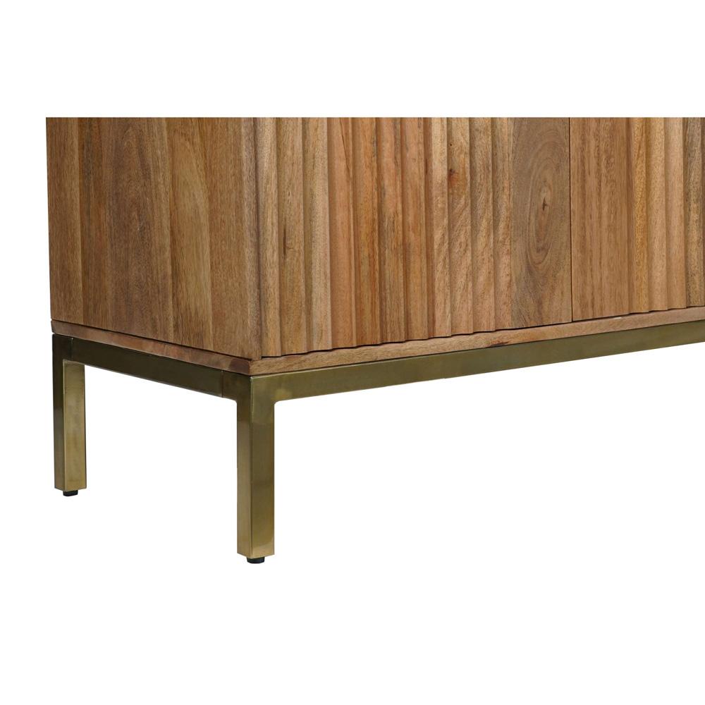 Jofran - Asher 69in Solid Wood Mid-Century Modern Curved Arch Sideboard Cabinet in Natural - 2448-69 veiw 8