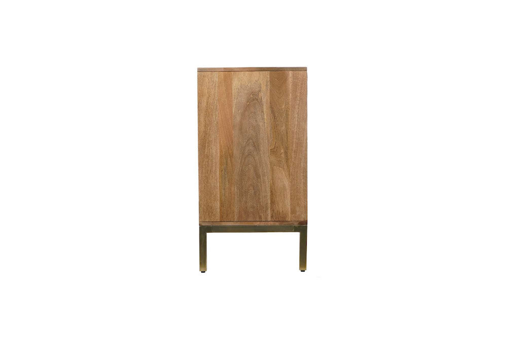 Jofran - Asher 69in Solid Wood Mid-Century Modern Curved Arch Sideboard Cabinet in Natural - 2448-69 view 5