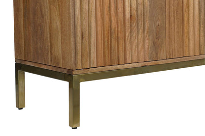 Jofran - Asher 69in Solid Wood Mid-Century Modern Curved Arch Sideboard Cabinet in Natural - 2448-69 view 10