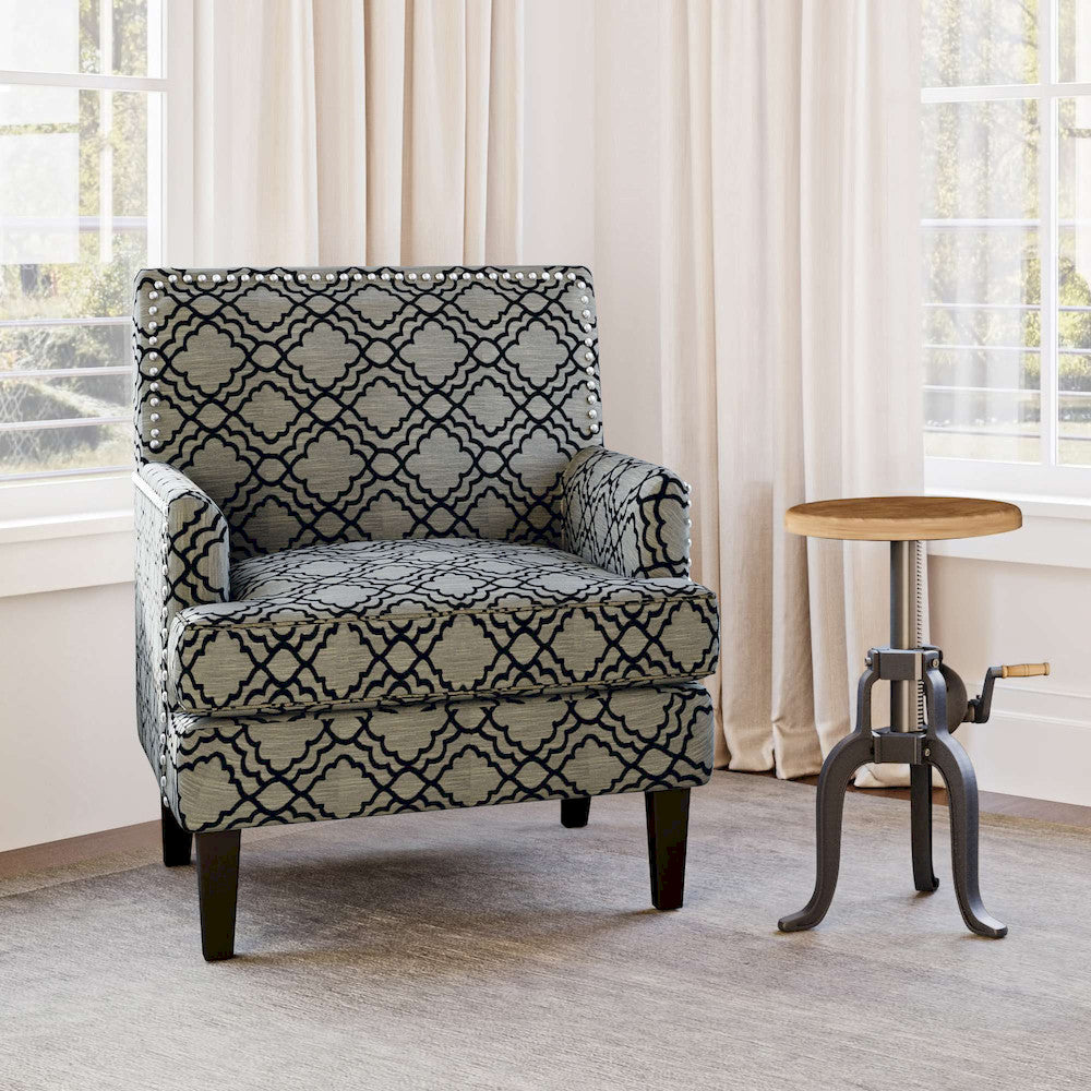 Jofran - Aubrey Accent Chair in Midnight - AUBREY-CH-MIDNIGHT view 9