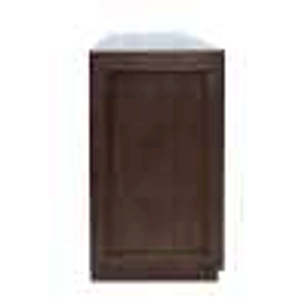 Jofran - Auburn Hills 70in Contemporary Media Console with Tempered Glass Doors, Drawers and Adjustable Shelves in Dark Oak - 2499-70 view 7
