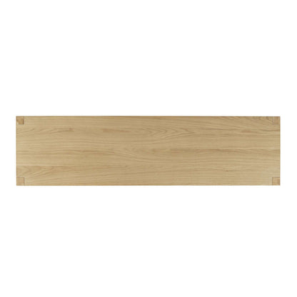 Jofran - Auburn Hills 70in Contemporary Media Console with Tempered Glass Doors, Drawers and Adjustable Shelves in Light Oak - 2498-70 view 9