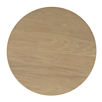 Jofran - Auden 24in Round Mid-Century Modern Fluted Pedestal Base End Table in Natural - 2420-3TBNATKT view 7