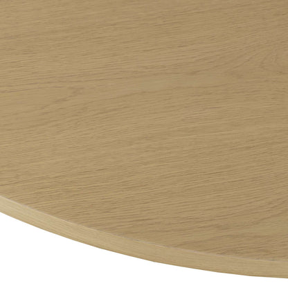 Jofran - Auden 60in Round Mid-Century Modern Fluted Pedestal Base Dining Table in Natural - 2421-AUDEN60NTBKT view 4