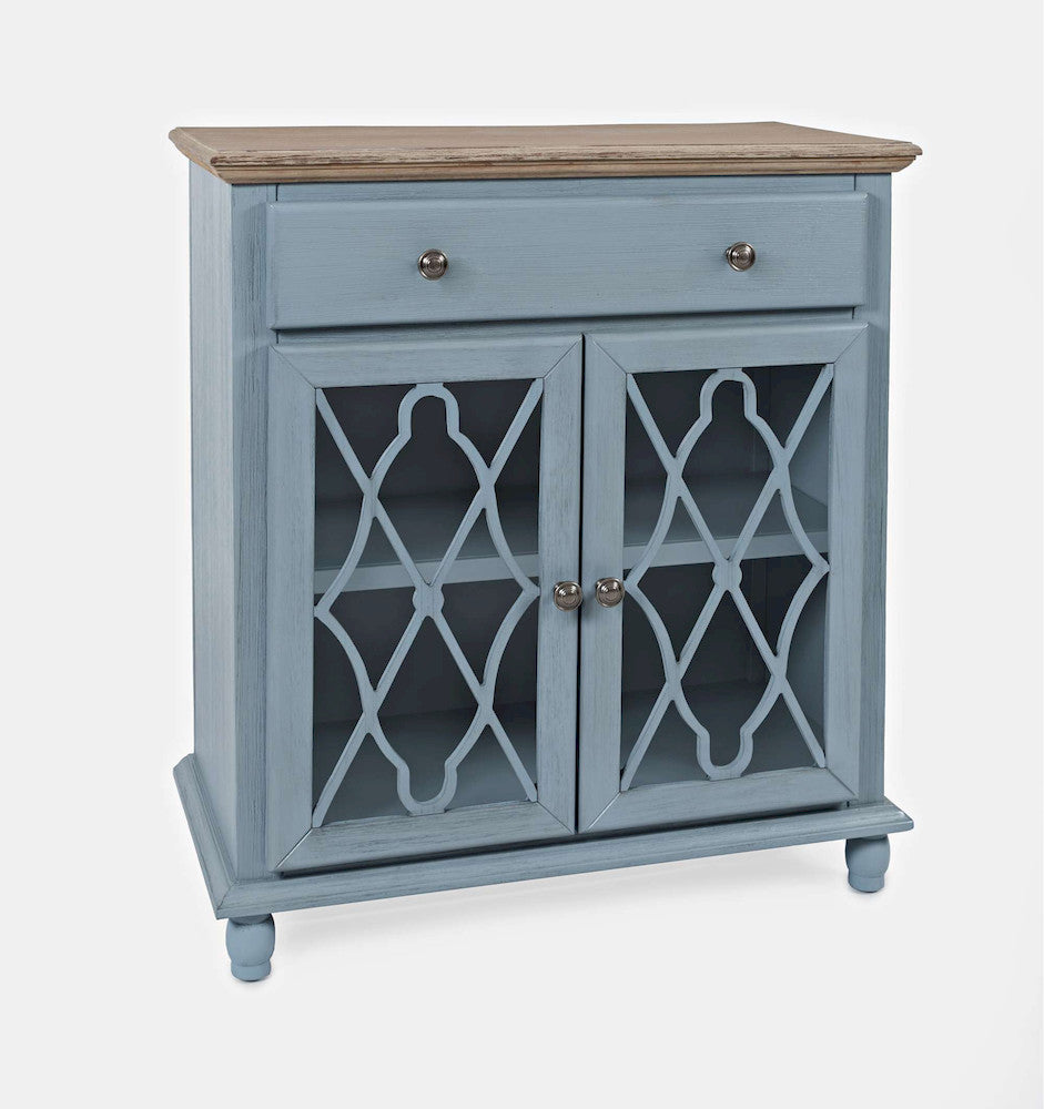 Jofran - Aurora Hills 2 Door Accent Chest - Blue / Bisque - 1997-31 view 2