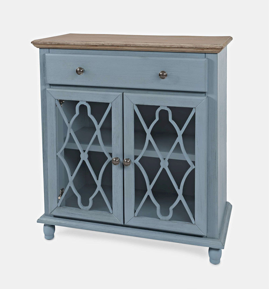 Jofran - Aurora Hills 2 Door Accent Chest - Blue / Bisque - 1997-31 view 3