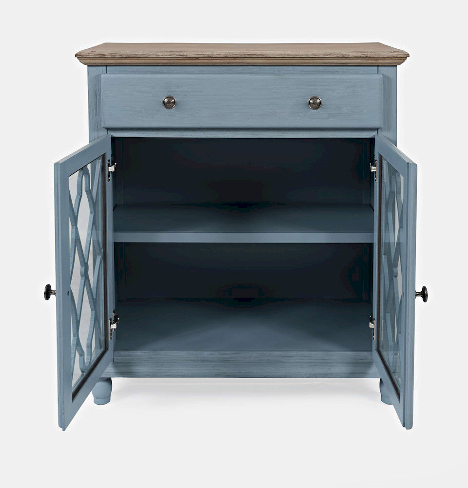 Jofran - Aurora Hills 2 Door Accent Chest - Blue / Bisque - 1997-31 view 7