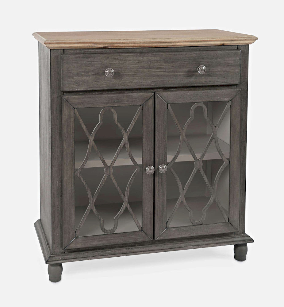 Jofran - Aurora Hills 2 Door Accent Chest - Grey / Bisque - 1999-31 view 2