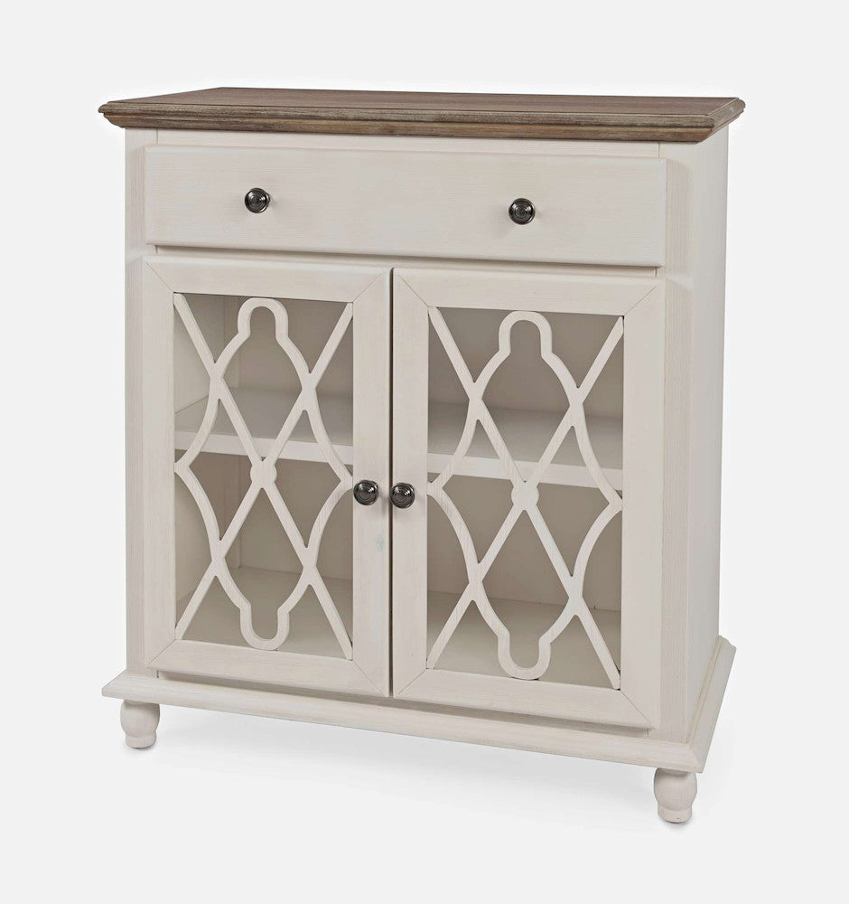 Jofran - Aurora Hills 2 Door Accent Chest - White / Bisque - 1998-31 view 3