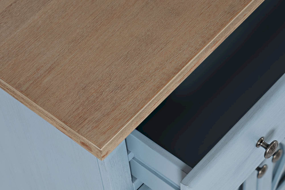 Jofran - Aurora Hills 4 Door Accent Chest - Blue / Bisque - 1997-58 view 5
