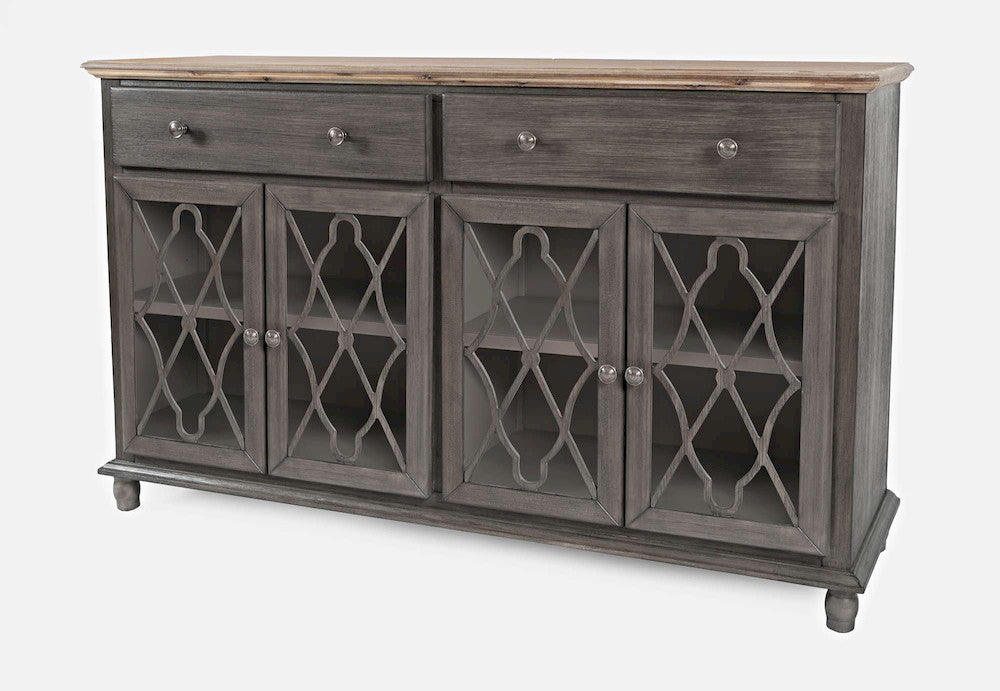 Jofran - Aurora Hills 4 Door Accent Chest - Grey / Bisque - 1999-58 view 3