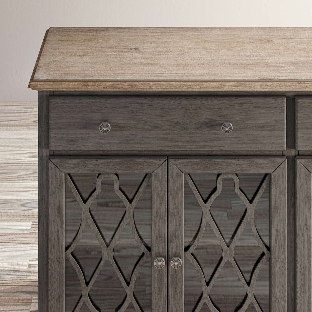 Jofran - Aurora Hills 4 Door Accent Chest - Grey / Bisque - 1999-58 view 7