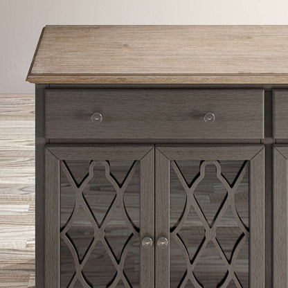 Jofran - Aurora Hills 4 Door Accent Chest - Grey / Bisque - 1999-58 view 7
