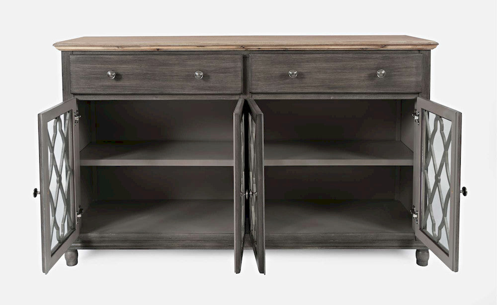 Jofran - Aurora Hills 4 Door Accent Chest - Grey / Bisque - 1999-58 view 10