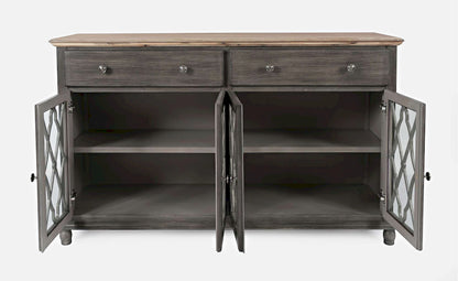 Jofran - Aurora Hills 4 Door Accent Chest - Grey / Bisque - 1999-58 view 10