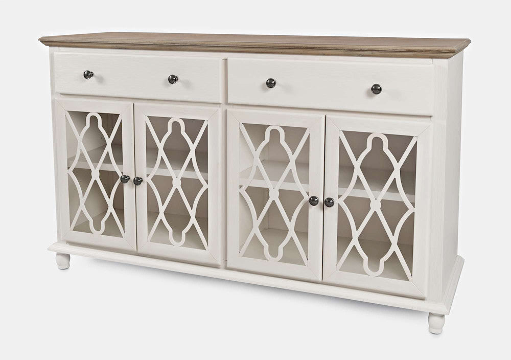 Jofran - Aurora Hills 4 Door Accent Chest - White / Bisque - 1998-58 view 3