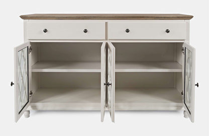 Jofran - Aurora Hills 4 Door Accent Chest - White / Bisque - 1998-58 view 5
