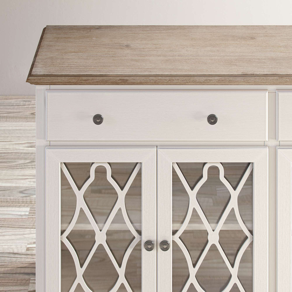 Jofran - Aurora Hills 4 Door Accent Chest - White / Bisque - 1998-58 view 8