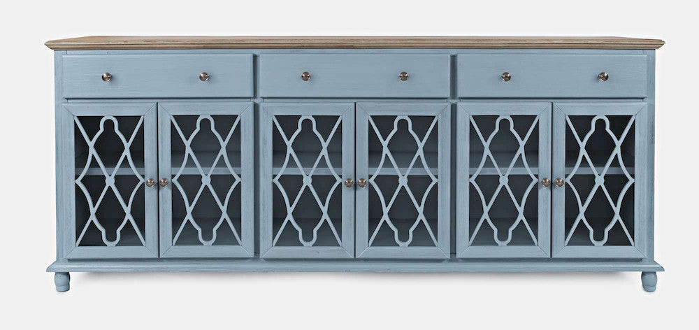 Jofran - Aurora Hills 6 Door Accent Chest - Blue / Bisque - 1997-86 view 1