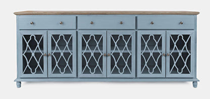 Jofran - Aurora Hills 6 Door Accent Chest - Blue / Bisque - 1997-86 view 1