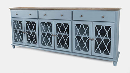 Jofran - Aurora Hills 6 Door Accent Chest - Blue / Bisque - 1997-86 view 3