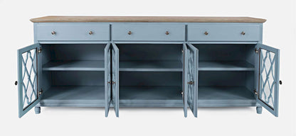 Jofran - Aurora Hills 6 Door Accent Chest - Blue / Bisque - 1997-86 view 7
