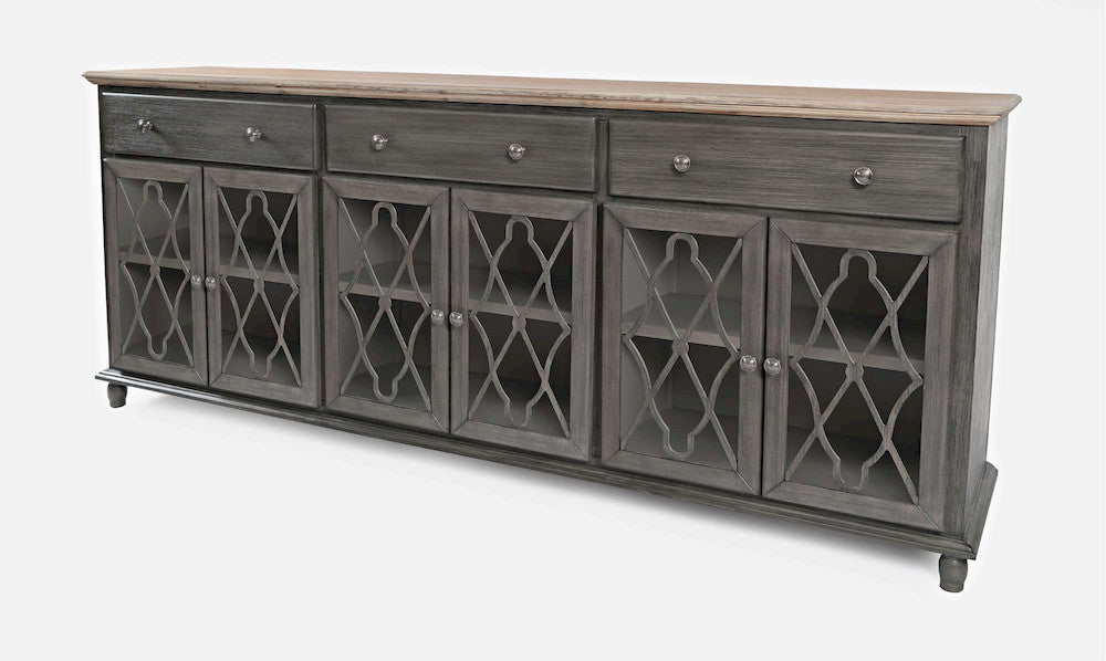 Jofran - Aurora Hills 6 Door Accent Chest - Grey / Bisque - 1999-86 view 3