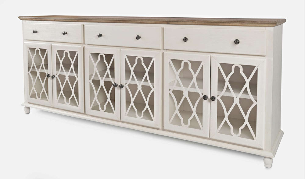 Jofran - Aurora Hills 6 Door Accent Chest - White / Bisque - 1998-86 view 3