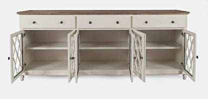 Jofran - Aurora Hills 6 Door Accent Chest - White / Bisque - 1998-86 view 7