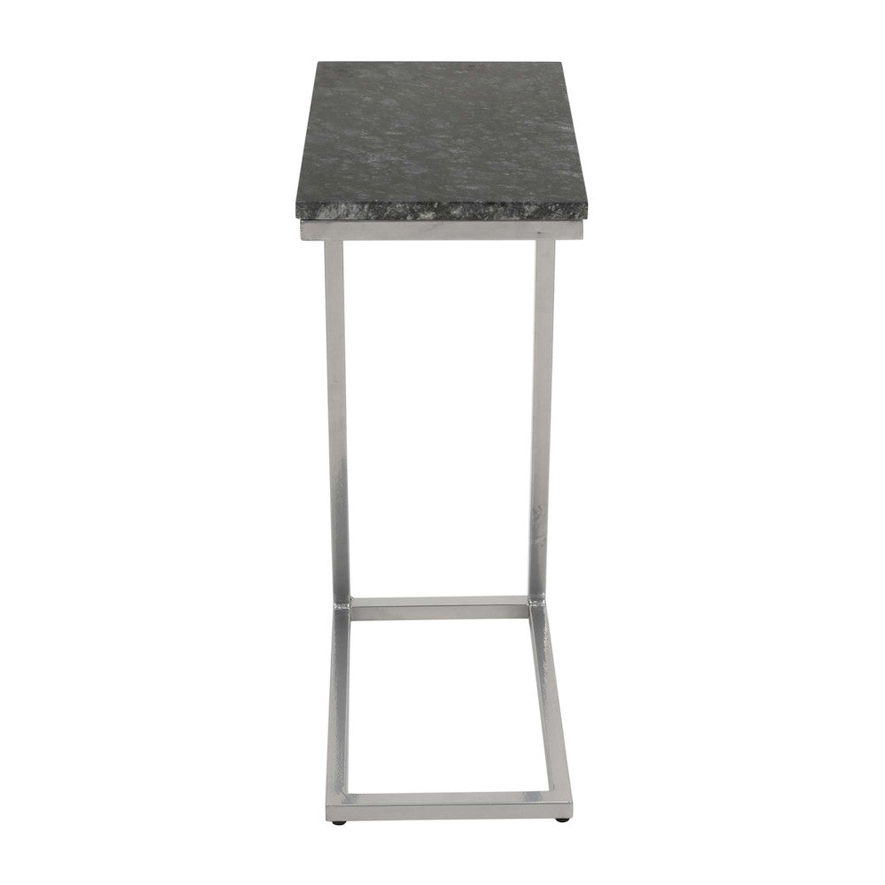 Jofran - Aurora Solid Marble Modern Luxury Glam Accent C-Table (Set of 2) in Black - 2330-NERO view 1