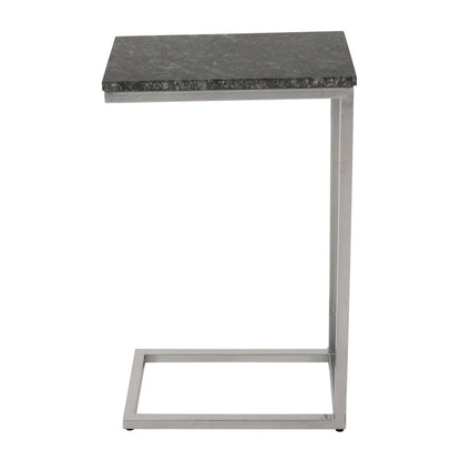 Jofran - Aurora Solid Marble Modern Luxury Glam Accent C-Table (Set of 2) in Black - 2330-NERO view 7