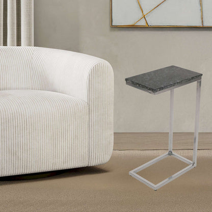 Jofran - Aurora Solid Marble Modern Luxury Glam Accent C-Table (Set of 2) in Black - 2330-NERO view 9