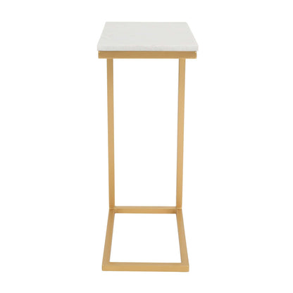 Jofran - Aurora Solid Marble Modern Luxury Glam Accent C-Table (Set of 2) in Gold - 2330-AURORA view 1