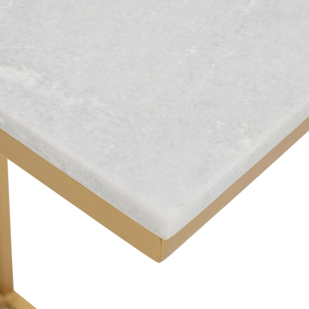Jofran - Aurora Solid Marble Modern Luxury Glam Accent C-Table (Set of 2) in Gold - 2330-AURORA view 3