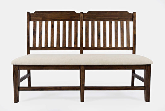 Jofran - Bakersfield 57 Solid Acacia Dining Bench - Wire Brush Brown - 1901-57KD view 1