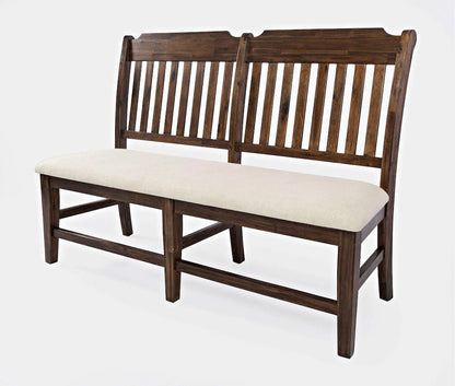 Jofran - Bakersfield 57 Solid Acacia Dining Bench - Wire Brush Brown - 1901-57KD view 3