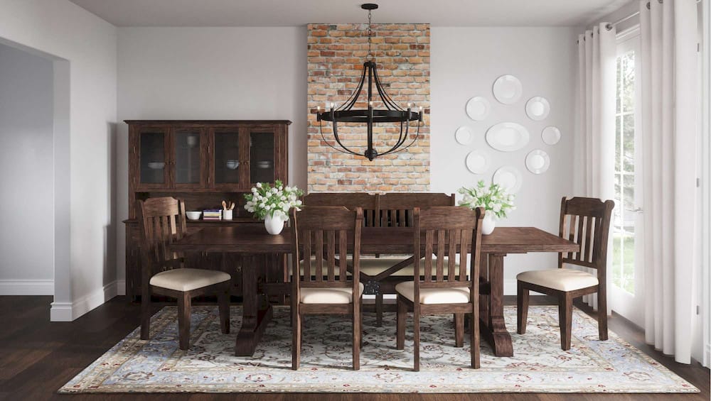 Jofran - Bakersfield 57 Solid Acacia Dining Bench - Wire Brush Brown - 1901-57KD view 5