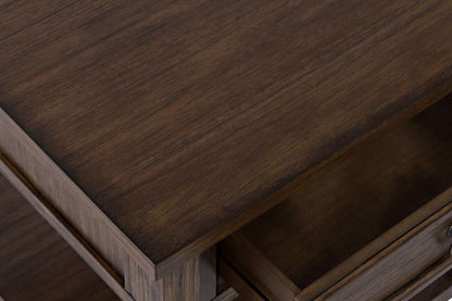 Jofran - Bakersfield End Table with Drawer - Wire Brush Brown - 1900-3 veiw 4