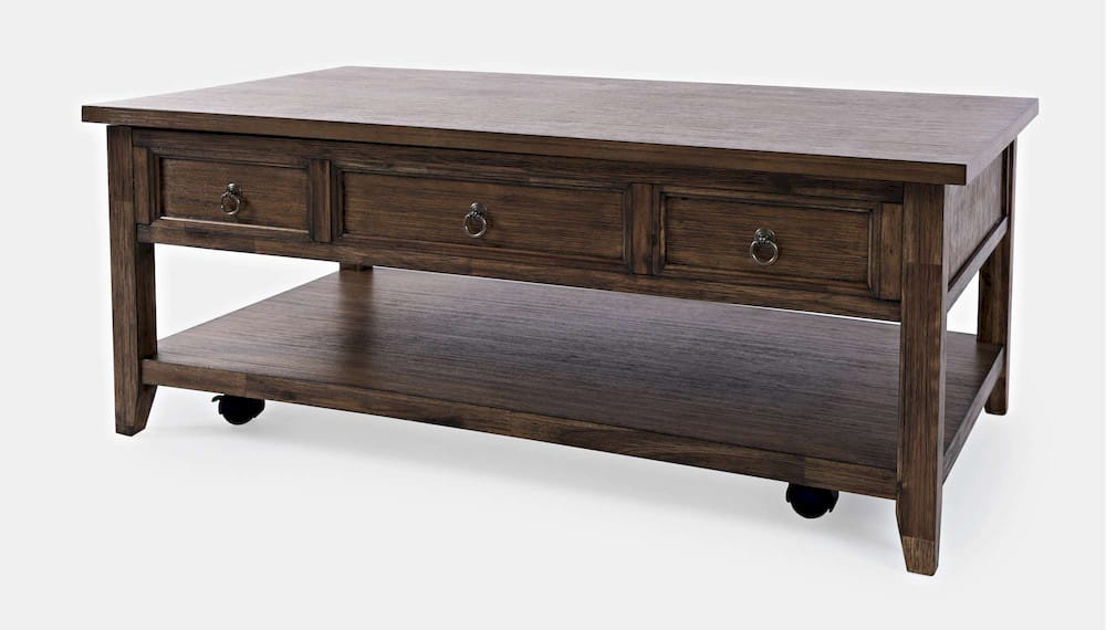 Jofran - Bakersfield Lift-Top Coffee Table - Wire Brush Brown - 1900-1 view 3