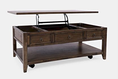 Jofran - Bakersfield Lift-Top Coffee Table - Wire Brush Brown - 1900-1 view 10