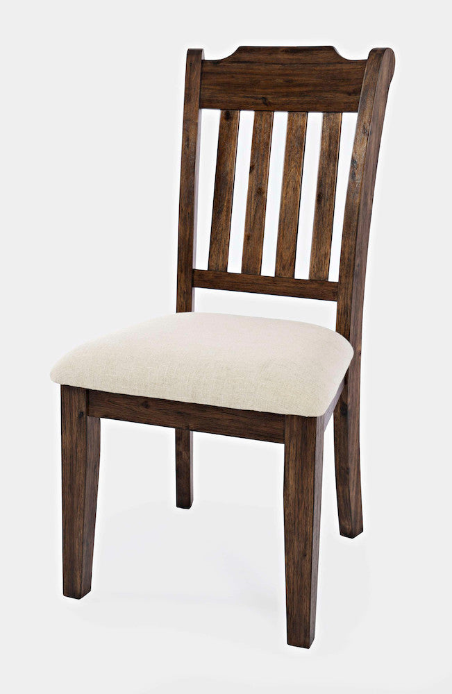 Jofran - Bakersfield Slatback Solid Acacia Dining Chair (Set of 2) - Wire Brush Brown - 1901-410KD view 3