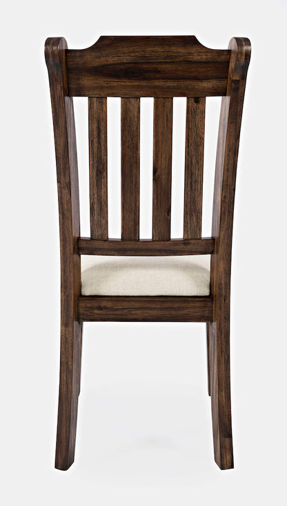 Jofran - Bakersfield Slatback Solid Acacia Dining Chair (Set of 2) - Wire Brush Brown - 1901-410KD view 4